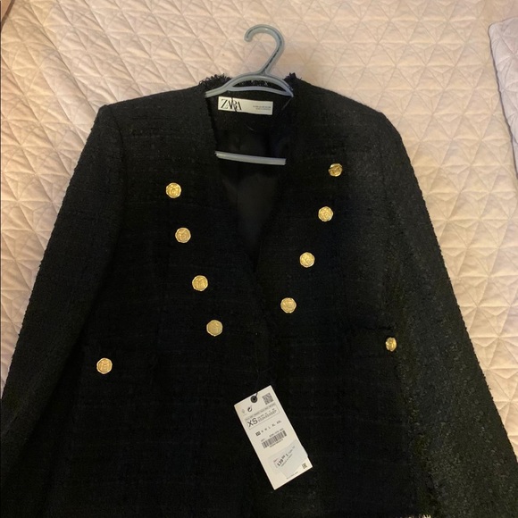 Zara / Cardigan / Black / Extra Small / Viscose - Picture 2 of 4